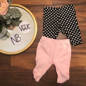 Carter’s newborn pants x2